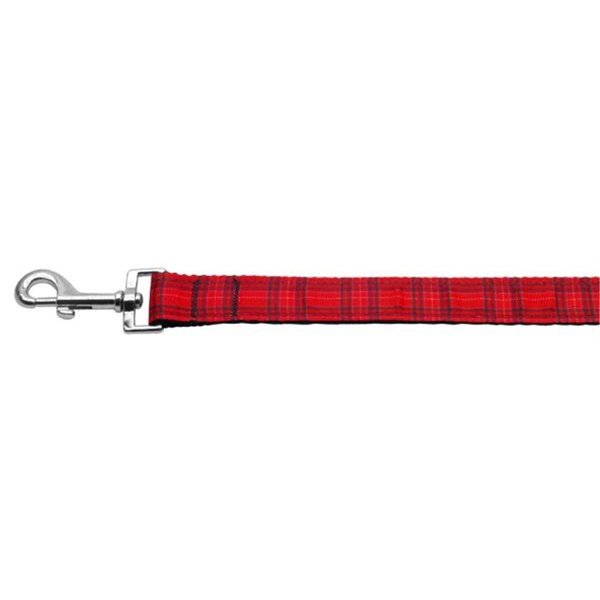 Unconditional Love Plaid Nylon Collar  Red 1 wide 4ft Lsh UN787850